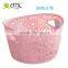 Lace Design Plastic Basket, Lace baskets, Plastic Round shape basket