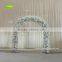 GNW FLA1609018 hot white artificial cherry blossom and wisteria wedding flower arch for decoration