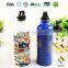 600ML Aluminum Sports Bottle With Color Changing printing