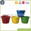 Seamless Integrated Cheap Mini Bright Color Metal Garden Pot