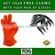 Heat resistant bbq silicone grill gloves funny oven mitts cooking kitchen glove