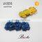 New custom bead chain edge decorative leather flower for woman shoes decoration