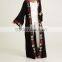 Middle East women clothing OEM dubai islamic abaya embroidery front Cherry Blossom Kimono abaya