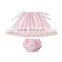 Hot sale beauty lace outfit girls boutique clothing baby sets clothes