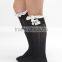 Whosale children sock knitting leg warmers with buttons baby girl crochet knit lace button leg warmer