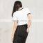 White cities crop ringer t-shirt uk flag t shirt