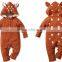 wholesale new cute infant baby toddler humpsuit hooded romper