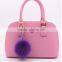 Myfur Custom Colorful Fox Body Fur Pom Pom Key Ring Bag Accessory Pendant