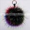 Well Designed dyed raccoon fur pom poms with good quality