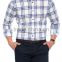 Navy check Long Sleeve Buttoned Shirt