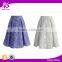 2016 Guangzhou Shandao New Fashion Design Summer Party Wear Women Ruffle A Line High Waist Knee Length Purple Lace Skirt