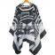 2016 new design fashion autumn winter acrylic bohemian poncho shawls with hooded for women