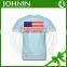 2017 Promotion cheap price custom adults' american flag tshirt