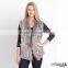 SJ015-01 Newest Fashion Fur Handknit Woman's Winter Vest