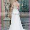 CE1498 Sexy A-Line Beaded Chiffon See Through Corset Lace Bodice Wedding Dress