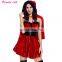 Made In China Sexy Red Women Xmas Costume Dress