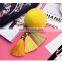 Rabbit Fur Ball Tassel Keychain Key Rings Bag Charms For Car Decoration