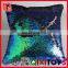 Wholesale sequin pillow DIY reversible sequin emoji pillow