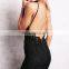 Sexy Halter Ladies Black Lace Jumpsuit Sleeveless Strap Jumpsuit Sexy Backless Jumpsuit