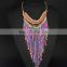 Factory Wholesale Fashion scarf necklaces with beads