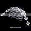 Elegant Crystal Tiara Butterfly Headwear Hair Comb Decorated With Flower