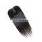 Factory price 100% brazilian human virgin 9A grade hair free part LACE CLOSURE in silky straight cuticle aligned hair