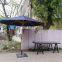 Restaurant Polyester 3.5m*3.5m Brushed Outdoor Umbrella Aluminium Frame