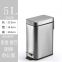 Black Commercial Trash Cans Stainless Steel Waste Bin