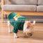 Pet fat dog Jacket Bulldog puppy Clothes Knit sweater Overcoat with letter VOICE