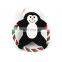 Amazon hot selling cute christmas pet rope plush squeaky toy small snowman penguin for dogs