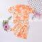Explosive baby set tie-dye short-sleeved children's suit one generation casual male two-piece girl suit
