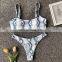 Retro Swimwear Women 2019 Push Up Bikini Set Snake Skin Printed Swimsuit Brazilian Monokini Thong Trikini Badpak Banadores Mujer