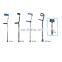 Aluminum crutches price Adjustable cruch