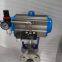 Pneumatic stainless steel ball valve Q641F-16P  Stainless steel ball valve