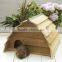 Custom outdoor wooden hedgehog house