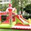 Inflatable Bounce House Jumping Castle with Air Blower, Christmas Santa Clause Play House Inflatable Kids Slide Christmas