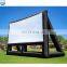 Factory customized family outdoor PVC rear projector inflatable movie screen