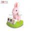 2016 novelty calendar design animal rabbit shaped plastic pvc calendar