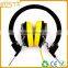 Folding style pivolting earcup noise occluding promo headphone in style