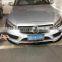 W205 Carbon Fiber Front lip Spoiler for Mercedes C class Sport Bumper 2015