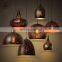 Nordic Loft Retro Cafe Bar Rust Iron Etching Lampshade Pendant Light