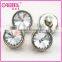 High fashion crystal Acryl stone combination button with shank for women weddding dress