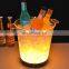 Best Selling Wholesale Branded Custom Luminous Beer Wine Plastic LED Ice Buckets