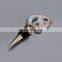 High Productivity Personalized Wedding Stone Metal Custom Crystal Bottle Wine Stopper Christmas