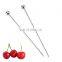 Food Services Stainless Steel Flat Metal Decorative Reusable Luxury Cocktail Picks