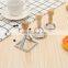 Professional Dough Cutter Square and Round Press Stamps Pizza Cutter Wheel And Ravioli Cutter Set