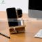 Bamboo Charger Dock Stand Multi Device Charging Station Organizer Holder for Smartphone Cellphone Mobile Phone