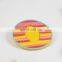 Non Slip Coasters Heat Insulation Colorful Unique Silicone Drink Cup Mat for Drinks Prevent Furniture and Tabletop