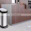 household soft close garbage can piston dustbin outdoor garbage can dust bin home stainless steel pedal trash bin 40l