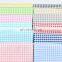 Cotton twill printed fabric grid 5mm kindergarten baby pure cotton bedding bag edge fabric wholesale